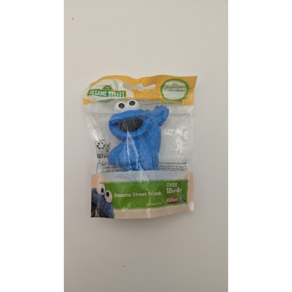 Playskool Sesame Street Friends Cookie Monster Figure 18M-4Y Blue Toy 2013 NEW